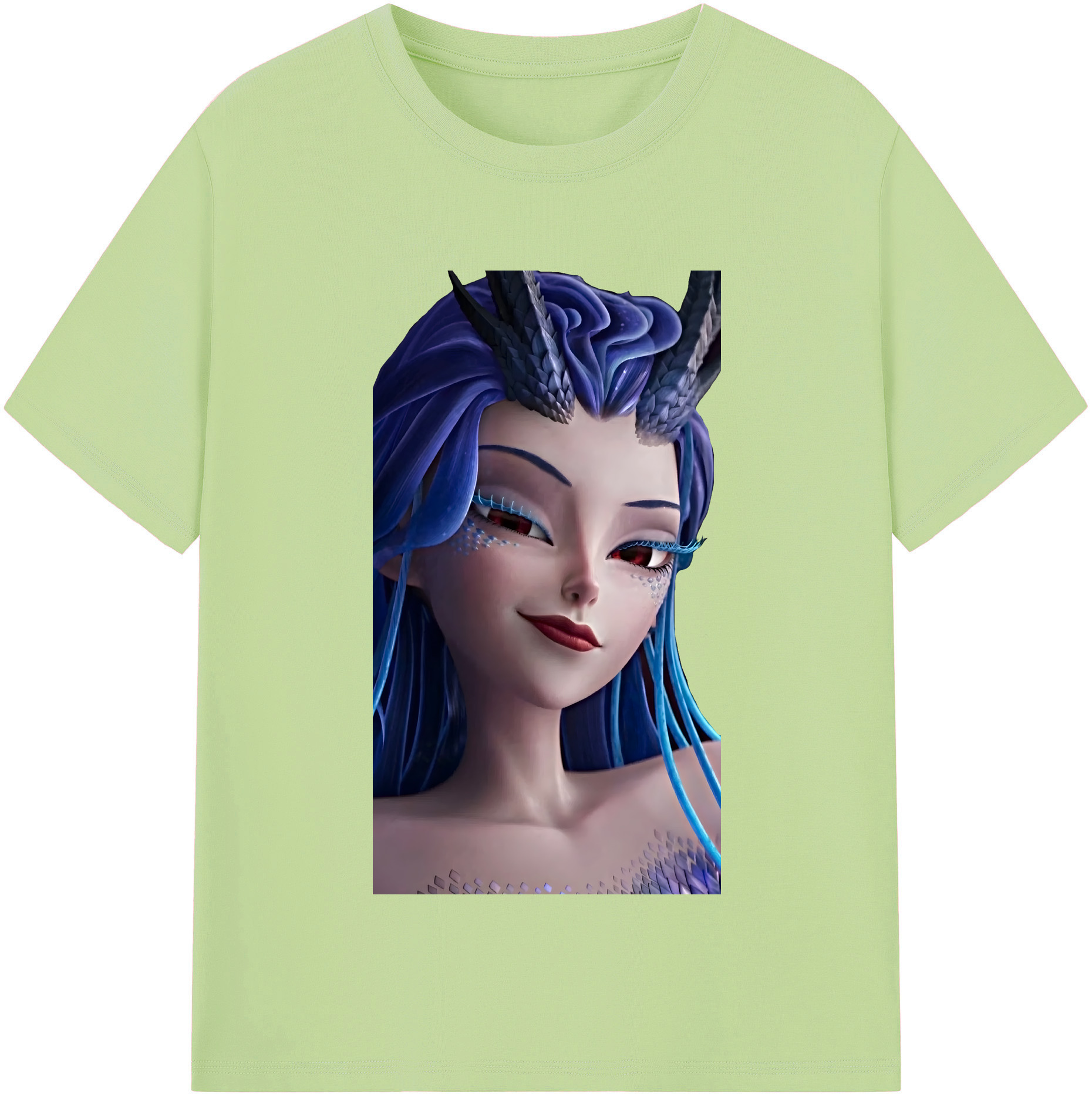 （画像用） Ne Zha 2 ナタ 魔童の大暴れ 綿100％半袖Tシャツ（フロントプリント）